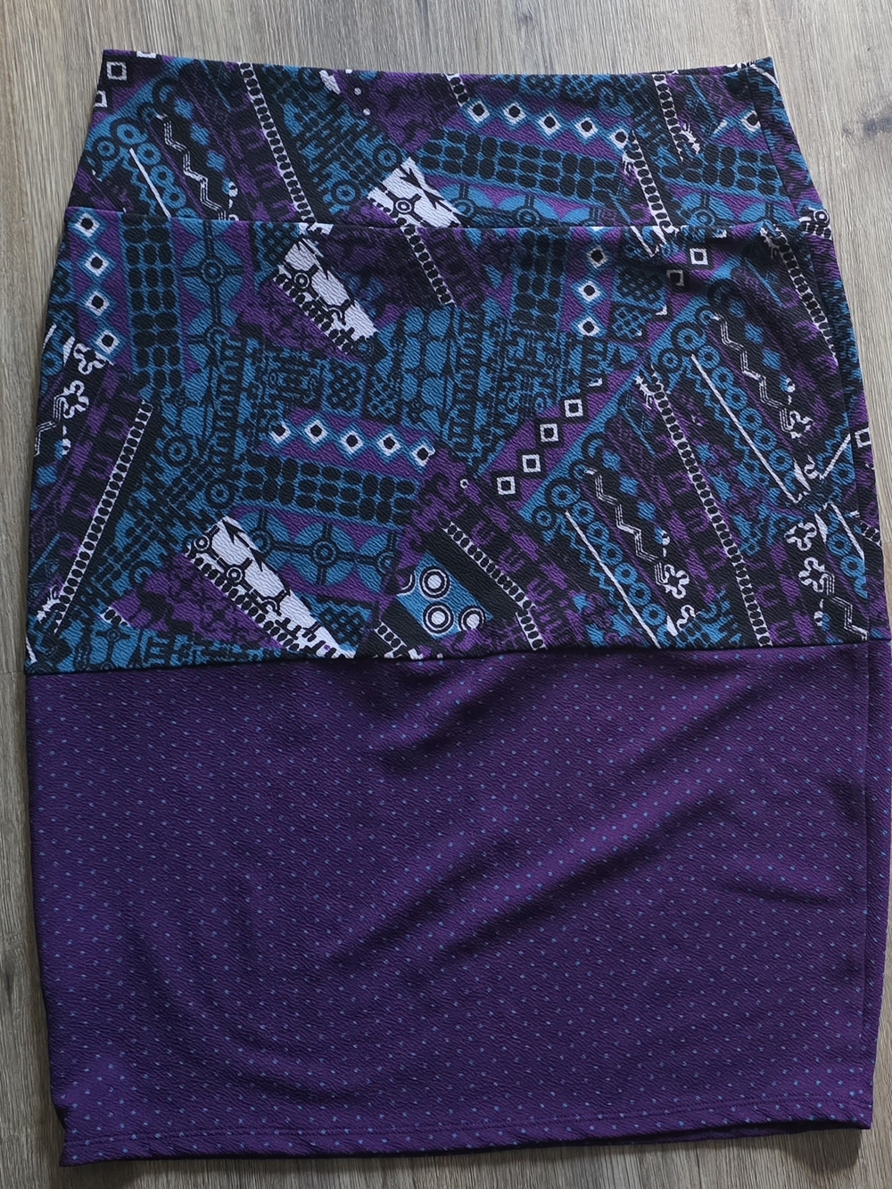 Women’s Purple Patterned Swim Skirt